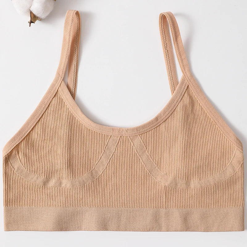 Women, Soft Sports Tube Bra, Sexy Lingerie, Low Back Crop Top