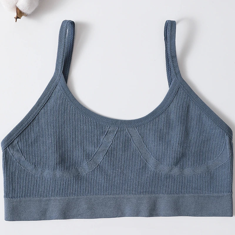 Women, Soft Sports Tube Bra, Sexy Lingerie, Low Back Crop Top