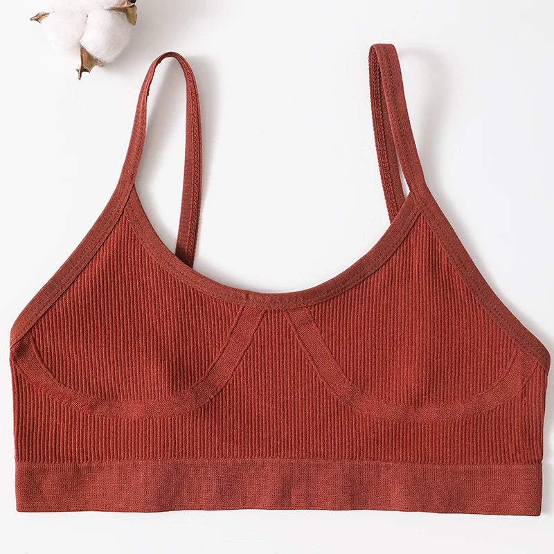 Women, Soft Sports Tube Bra, Sexy Lingerie, Low Back Crop Top