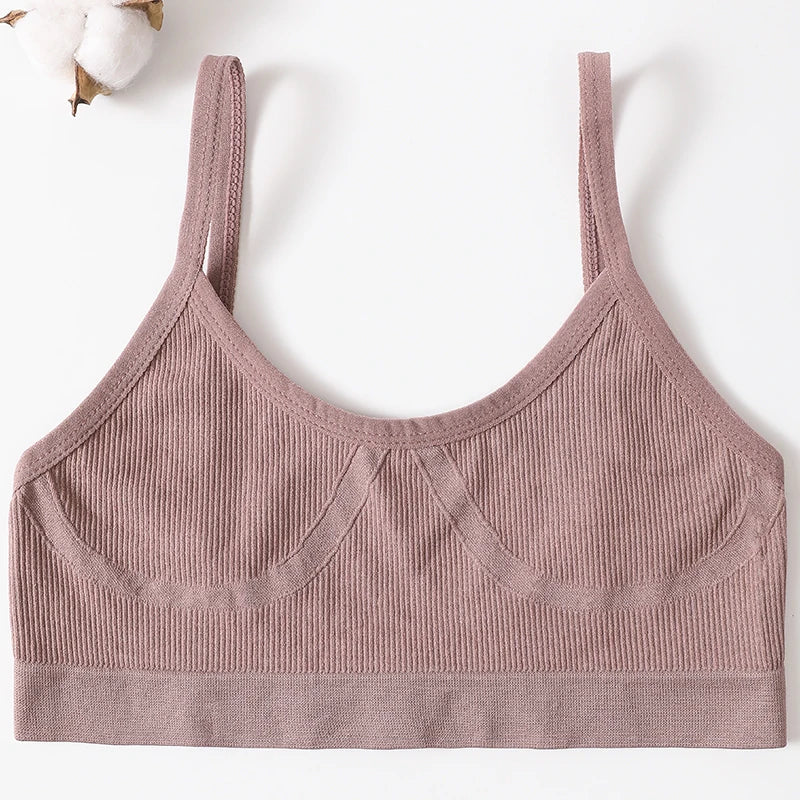 Women, Soft Sports Tube Bra, Sexy Lingerie, Low Back Crop Top