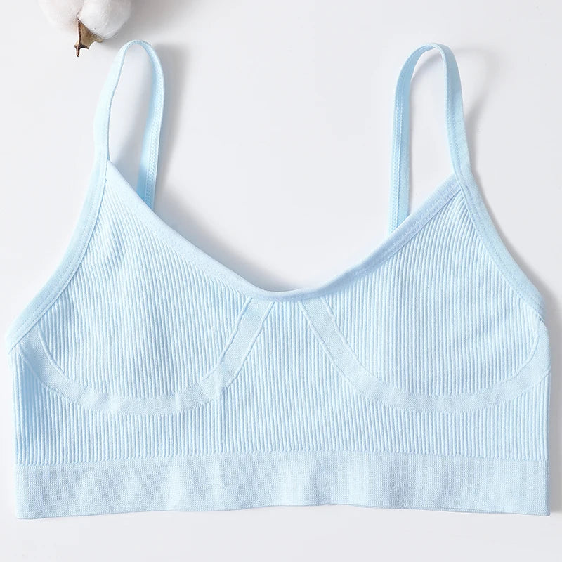 Women, Soft Sports Tube Bra, Sexy Lingerie, Low Back Crop Top