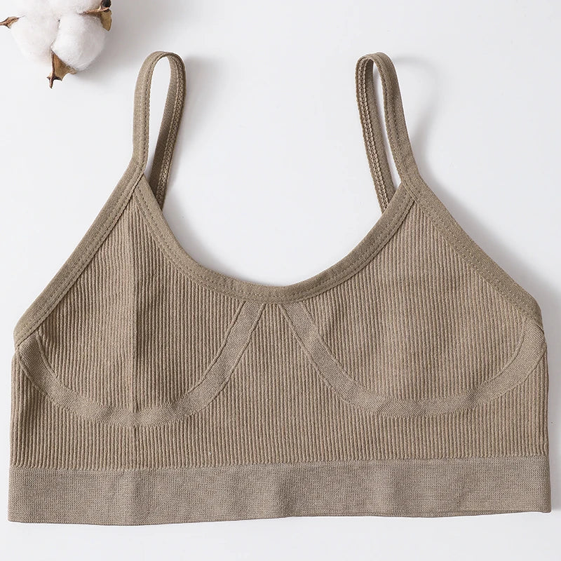 Women, Soft Sports Tube Bra, Sexy Lingerie, Low Back Crop Top