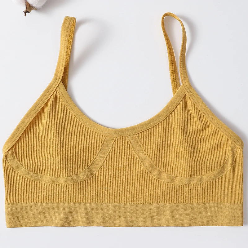 Women, Soft Sports Tube Bra, Sexy Lingerie, Low Back Crop Top