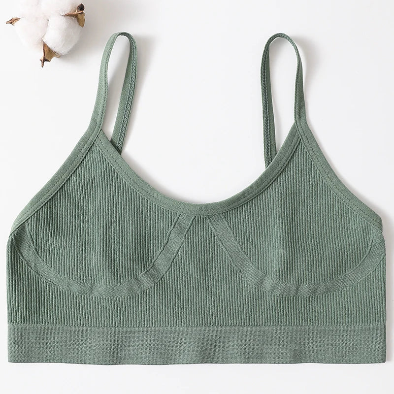 Women, Soft Sports Tube Bra, Sexy Lingerie, Low Back Crop Top