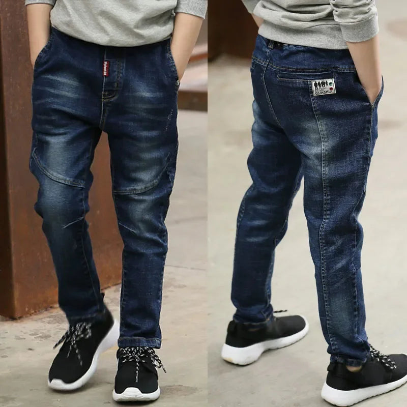 Kids Boys Denim Pants, Casual Jeans for Children (4-11Y)