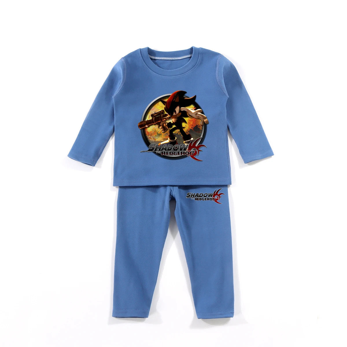 Kids Sonic Pajama Set, Shadow The Hedgehog Winter Sleepwear
