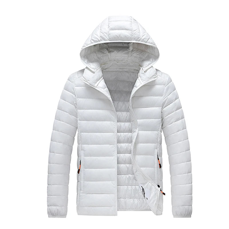 Winter Men's Warm Parka, Hooded, Thermal Padded, Windbreaker