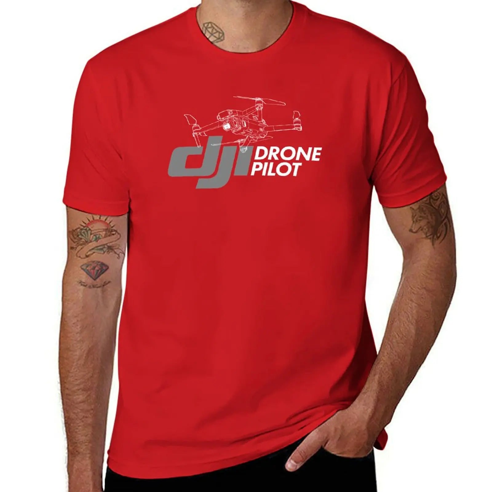 Drone Pilot Anime T-Shirt New Edition Men's Tee