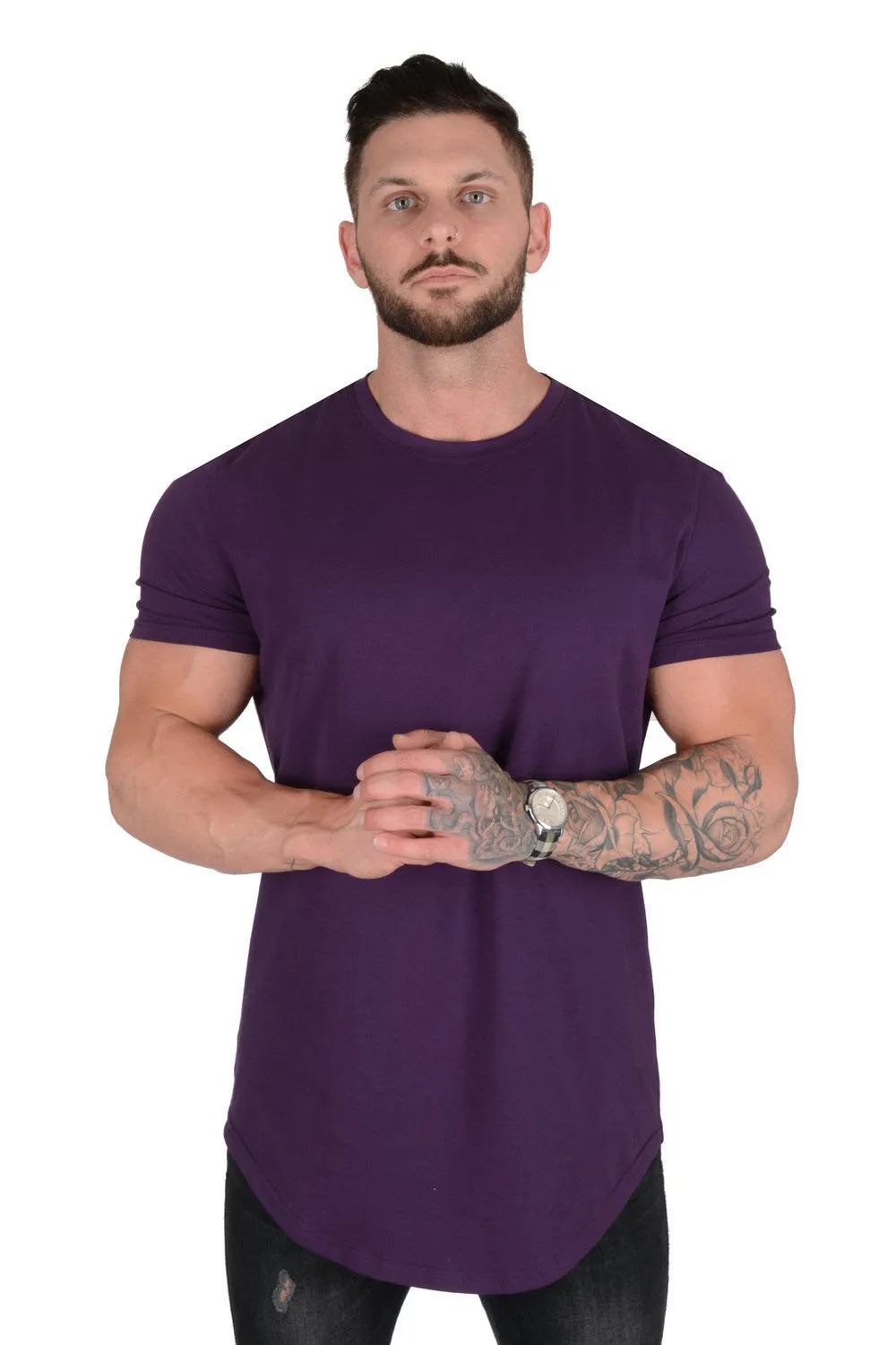 Muscle Fitness T-Shirt Summer Athleisure Gym Workout Tee for Men