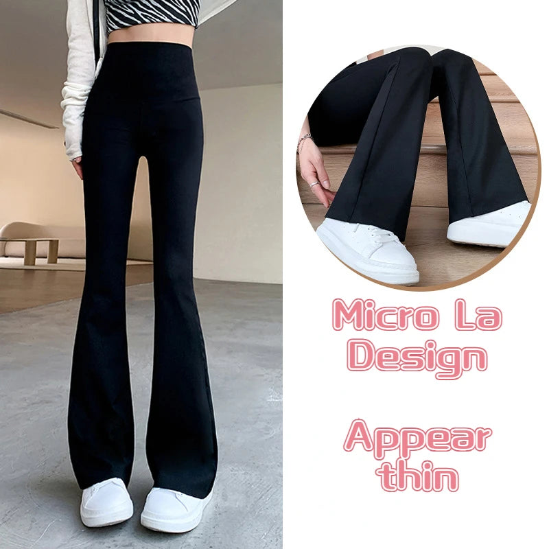 Women’s High Waist Flare Pants, Slim Fit, Butt Lift Elastic Leggings