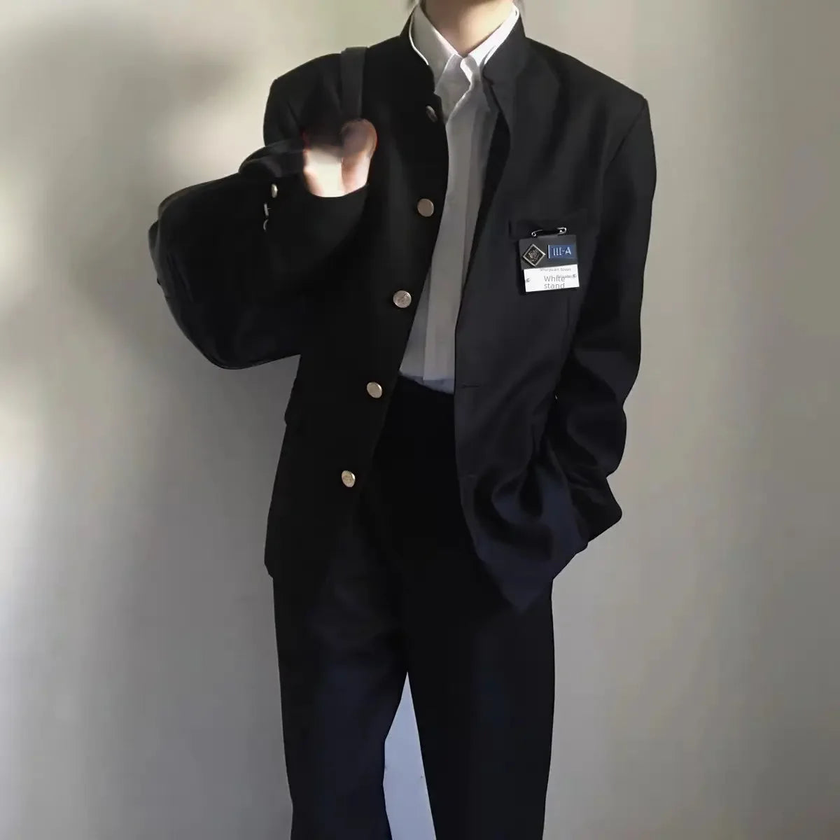 Japanese Style School Blazer Men's Western Suit Streetwear Fashion