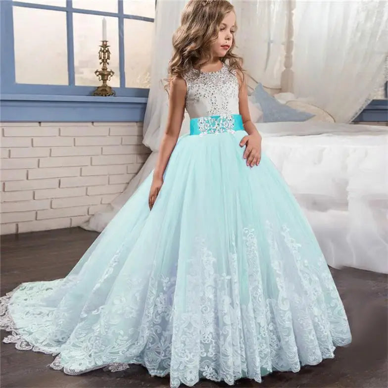 Red Christmas Dress for Girls, Formal Pageant Gown (Kids & Teens)