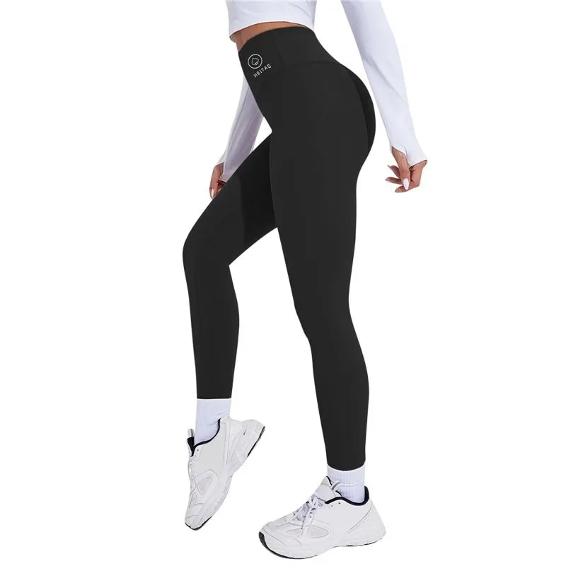 High Waist Yoga Leggings, Thermal Butt Lifting Gym Pants