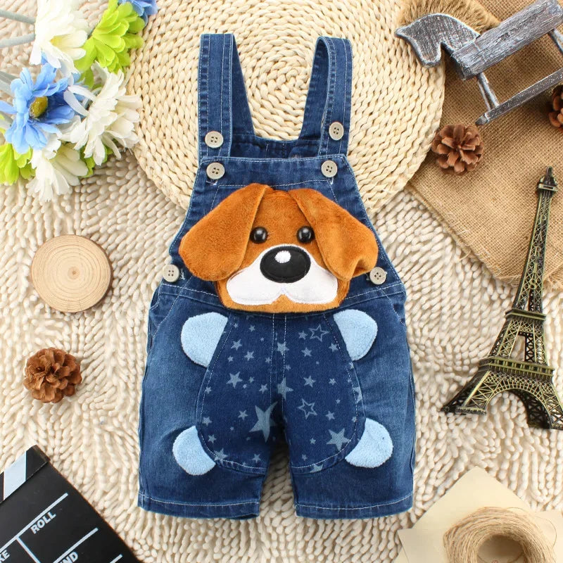 Summer Kids Denim Jumper Pants – Boys & Girls Overalls, Baby Playsuit