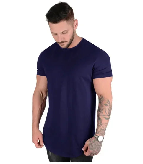 Muscle Fit Workout T-Shirt Summer Athleisure Gym Tee for Men