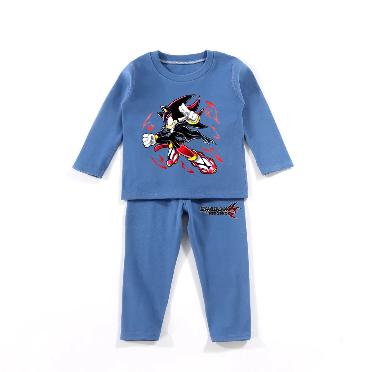 Kids Sonic Pajama Set, Shadow The Hedgehog Winter Sleepwear