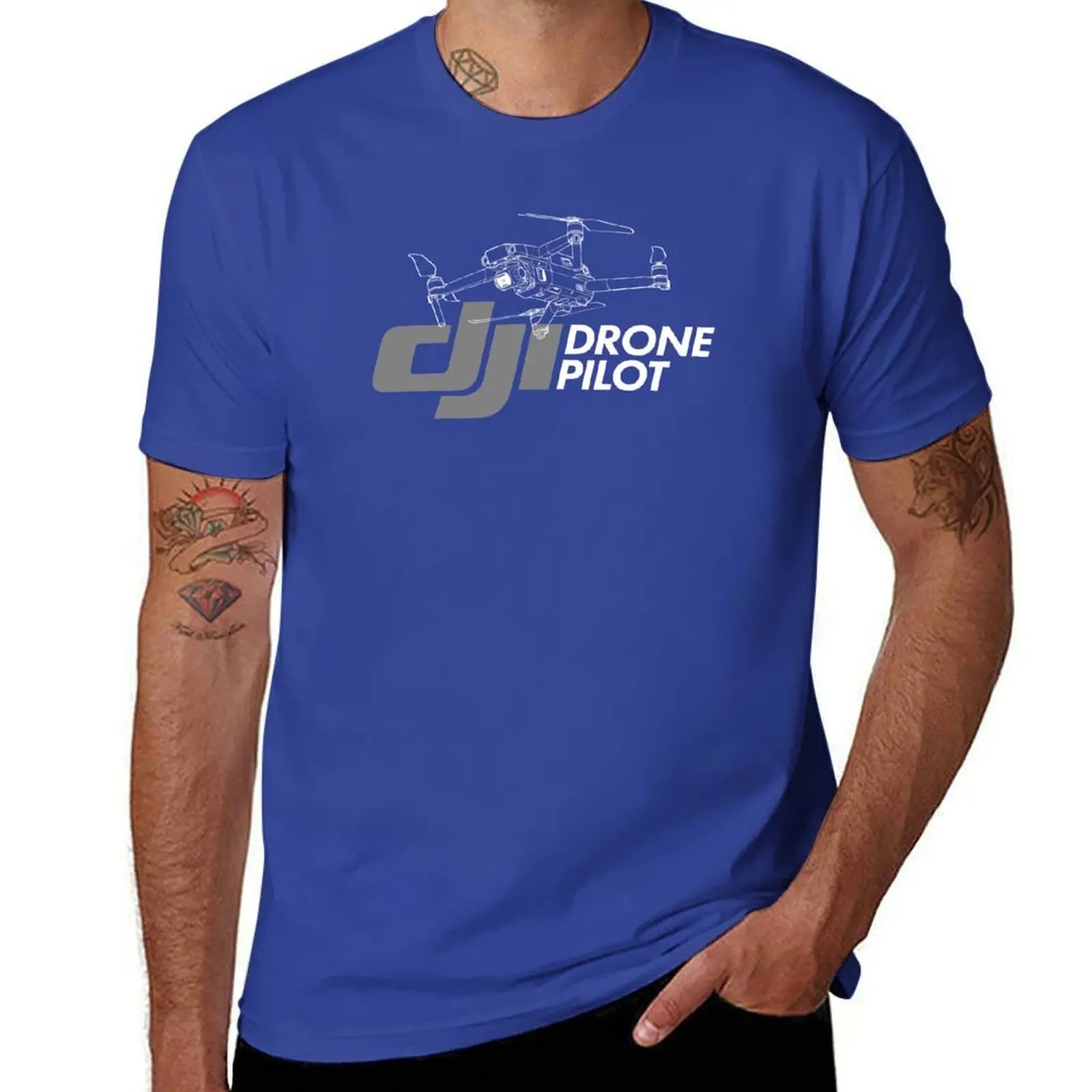 Drone Pilot Anime T-Shirt New Edition Men's Tee