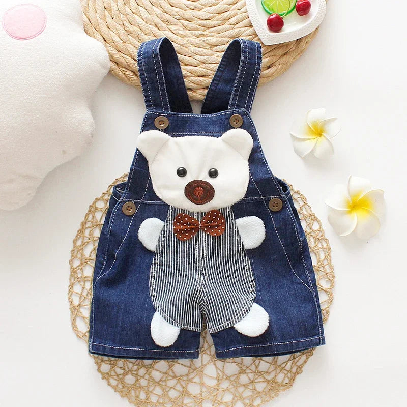 Summer Kids Denim Jumper Pants – Boys & Girls Overalls, Baby Playsuit