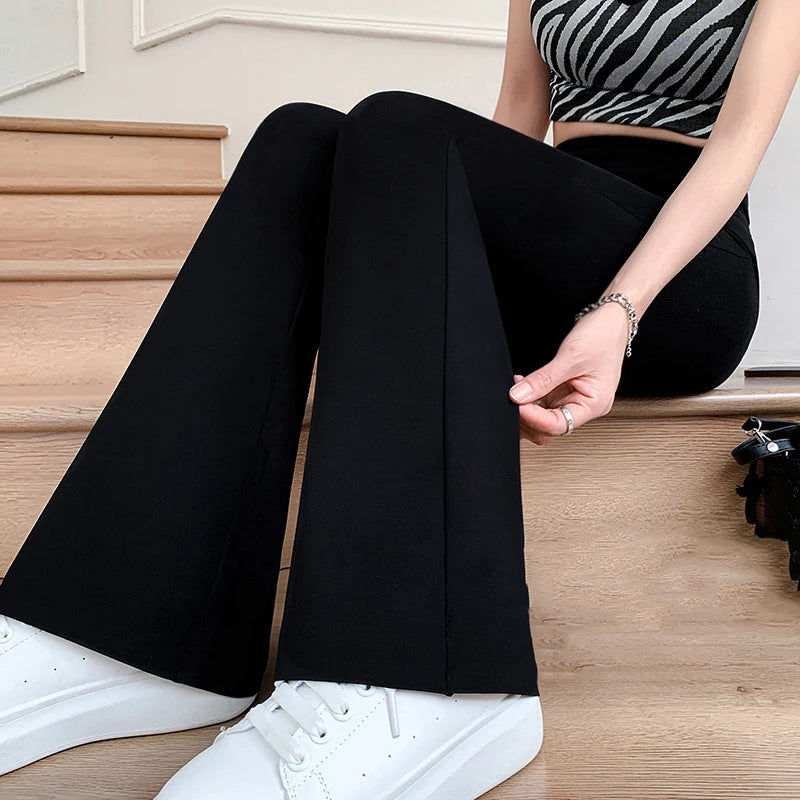 Women’s High Waist Flare Pants, Slim Fit, Butt Lift Elastic Leggings