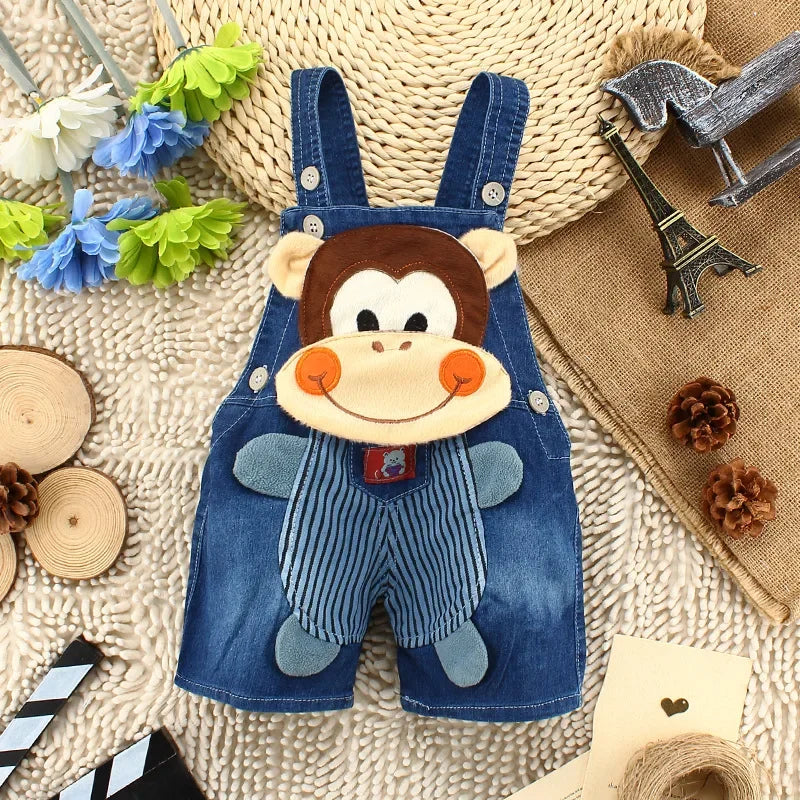 Summer Kids Denim Jumper Pants – Boys & Girls Overalls, Baby Playsuit