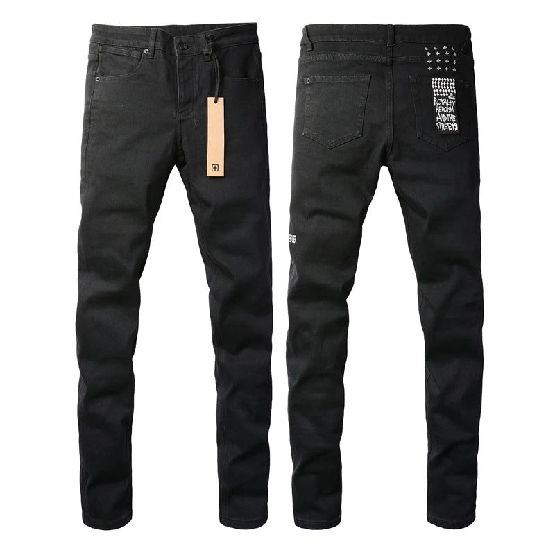 Retro Washed Light Jeans | Slim Fit Ripped Denim for Men & Women