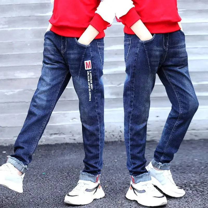 Kids Boys Denim Pants, Casual Jeans for Children (4-11Y)