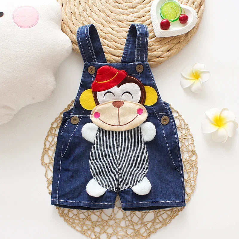 Summer Kids Denim Jumper Pants – Boys & Girls Overalls, Baby Playsuit