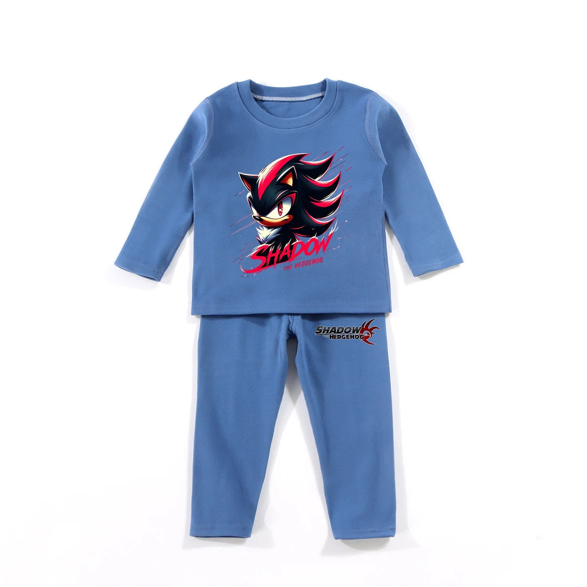 Kids Sonic Pajama Set, Shadow The Hedgehog Winter Sleepwear