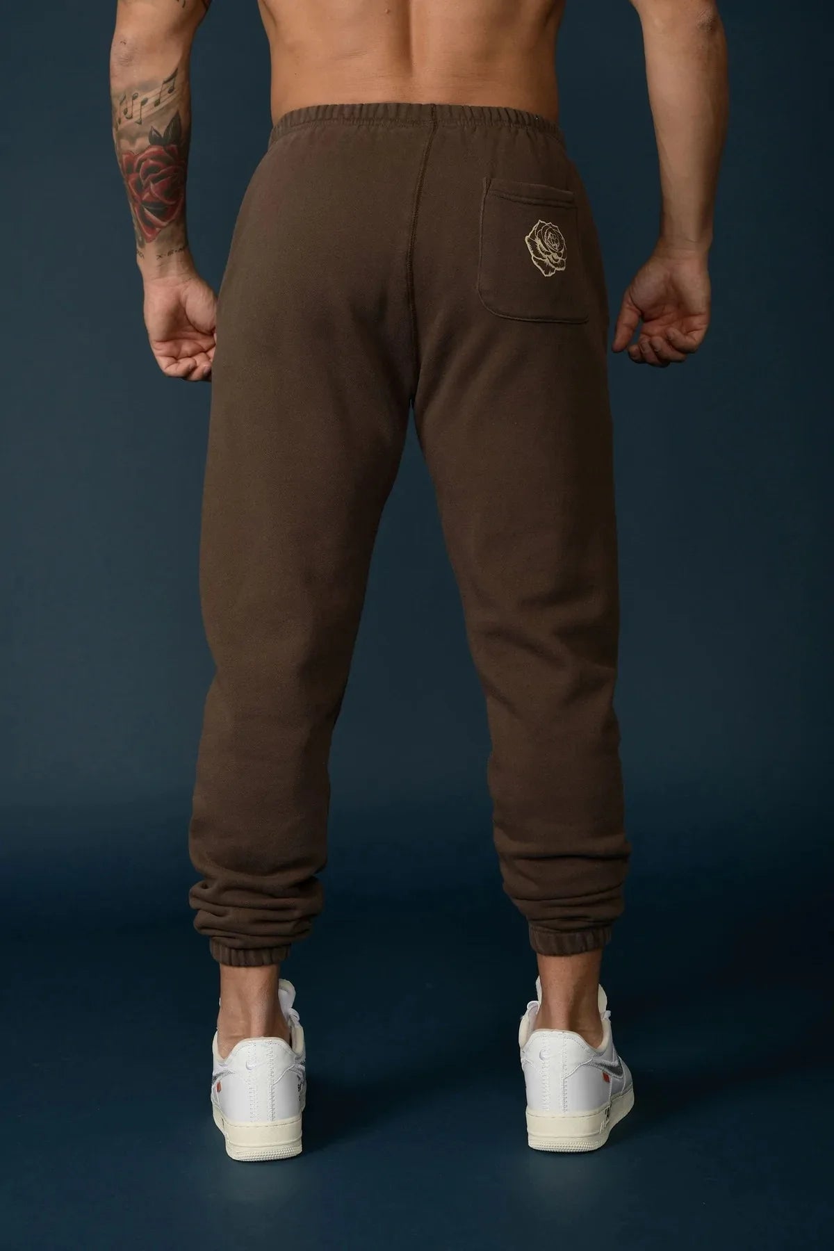 Men's Eagle Print Sweatpants, American Style Athleisure Gym & Running Trousers