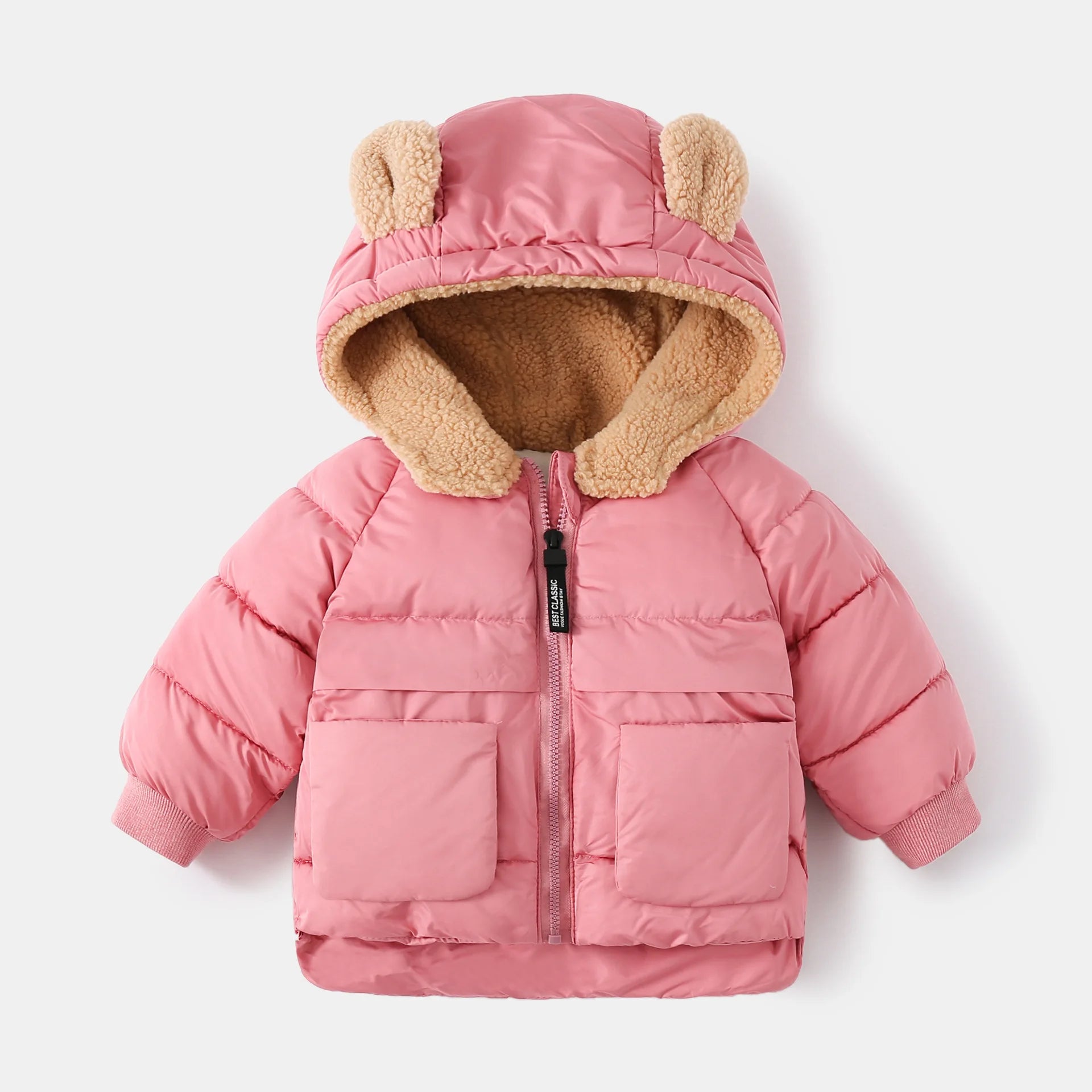 Autumn Winter Kids Parkas, Bear Ears Jacket for Boys and Girls (1-6 Years)