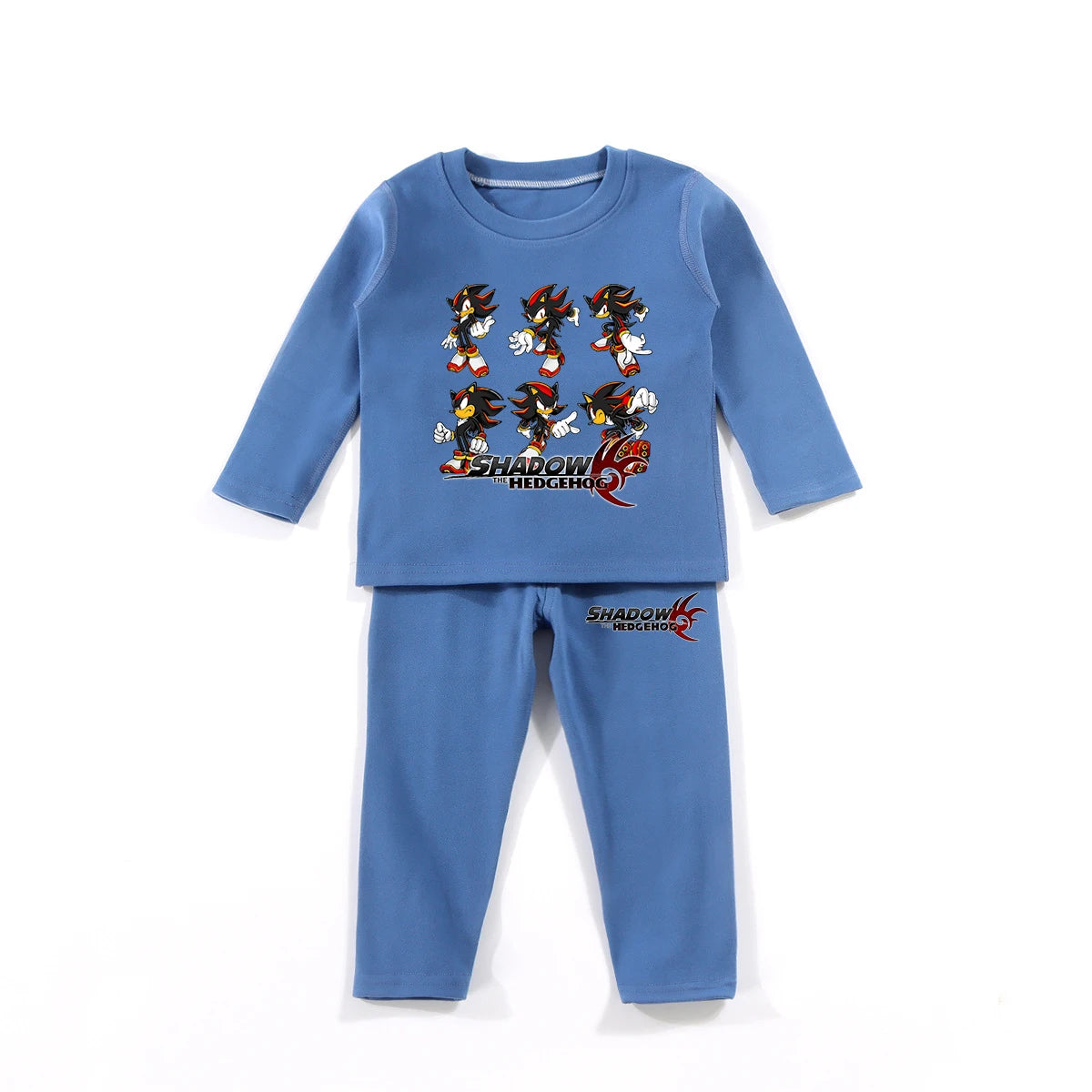 Kids Sonic Pajama Set, Shadow The Hedgehog Winter Sleepwear