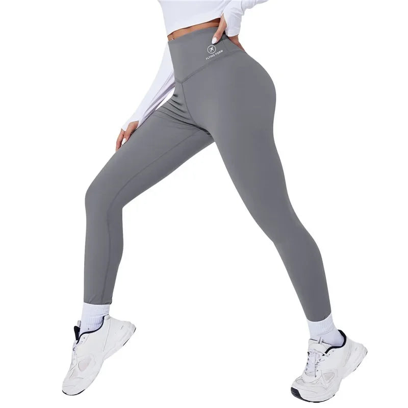 High Waist Yoga Leggings, Thermal Butt Lifting Gym Pants