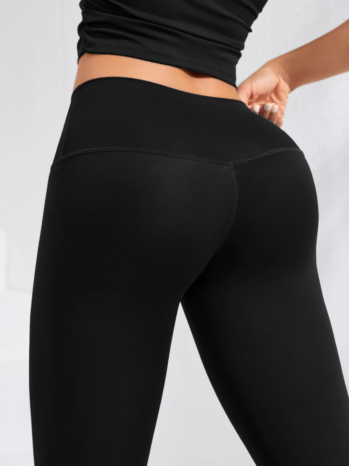 Ladies High Waist Yoga Leggings, Fitness Running Soft Tights, Gym Sports Pants