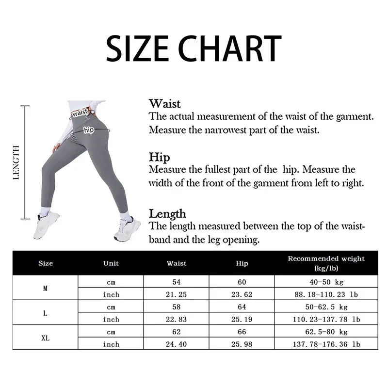 High Waist Yoga Leggings, Thermal Butt Lifting Gym Pants