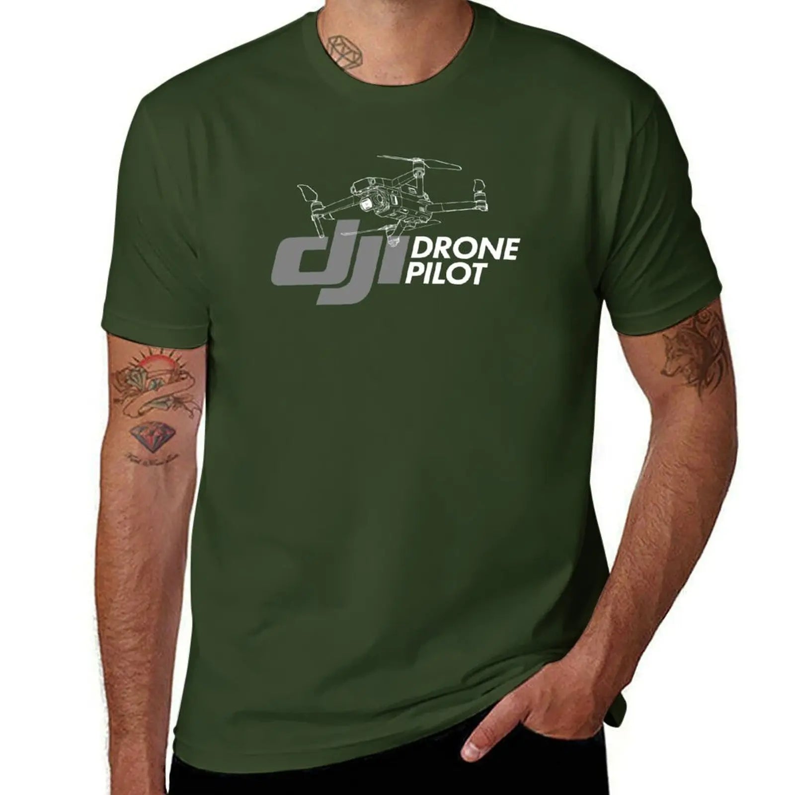 Drone Pilot Anime T-Shirt New Edition Men's Tee