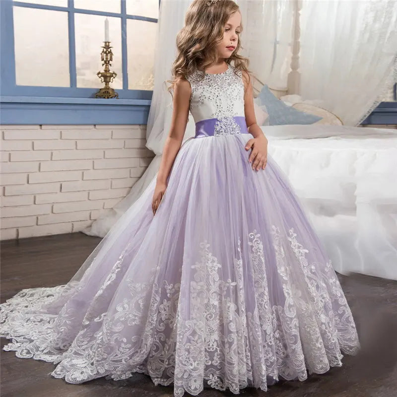 Red Christmas Dress for Girls, Formal Pageant Gown (Kids & Teens)