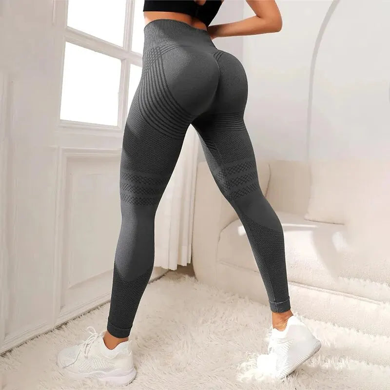 Women’s High Waist Seamless Fitness Leggings, Breathable Sportswear