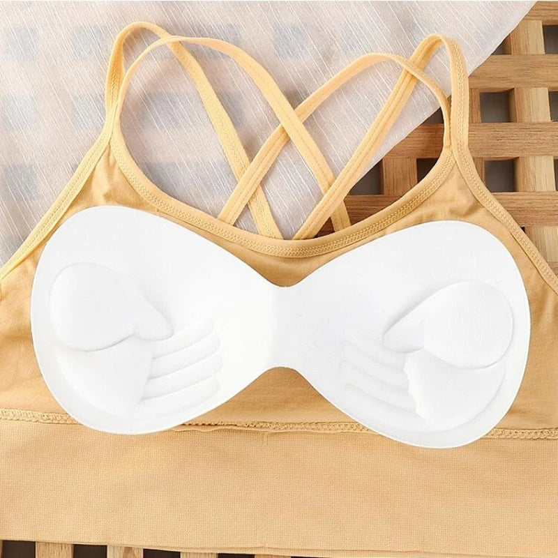 Women’s Cross Strap Tank Top, Breathable Sports Bra, Solid Color Yoga Bra