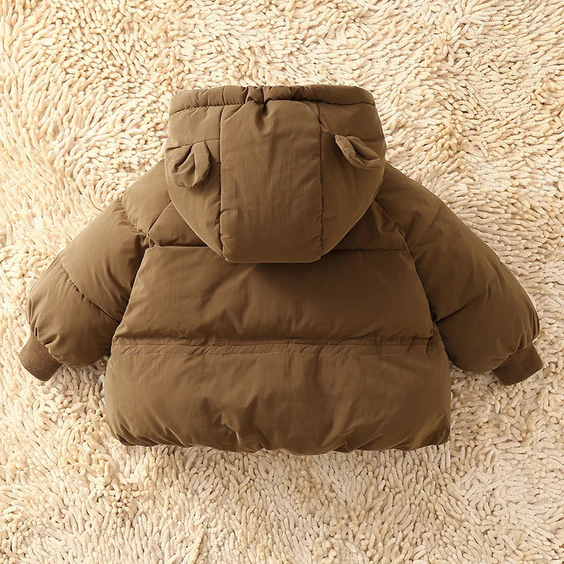 Baby Coat, Winter Down Jacket, Hooded Cotton Parkas for Kids