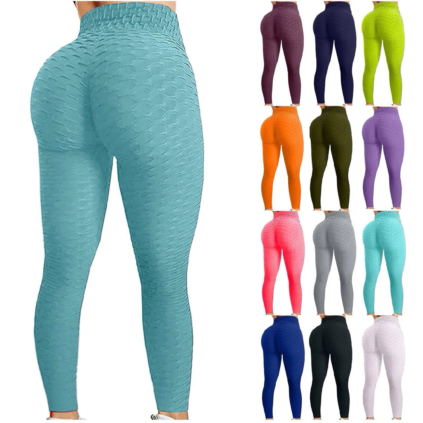 Women’s Hip Lifting Yoga Pants, High Waist Flared Fitness Trousers