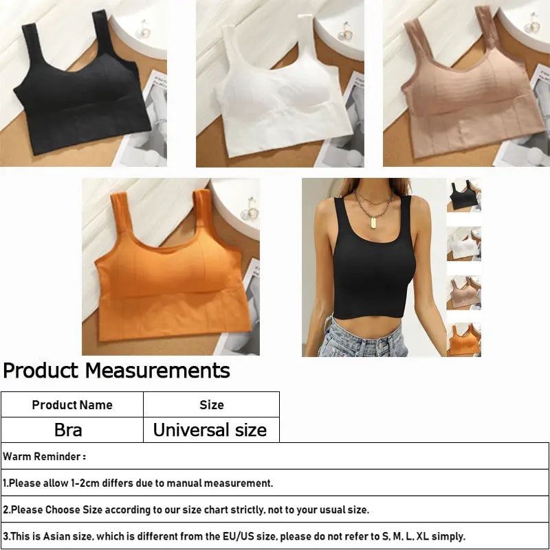Breathable Anti-Sweat Sports Bra, Seamless Yoga Crop Top, Shockproof Push-Up Gym Workout Top