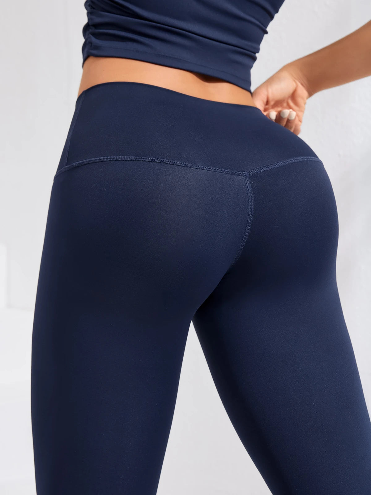Ladies High Waist Yoga Leggings, Fitness Running Soft Tights, Gym Sports Pants