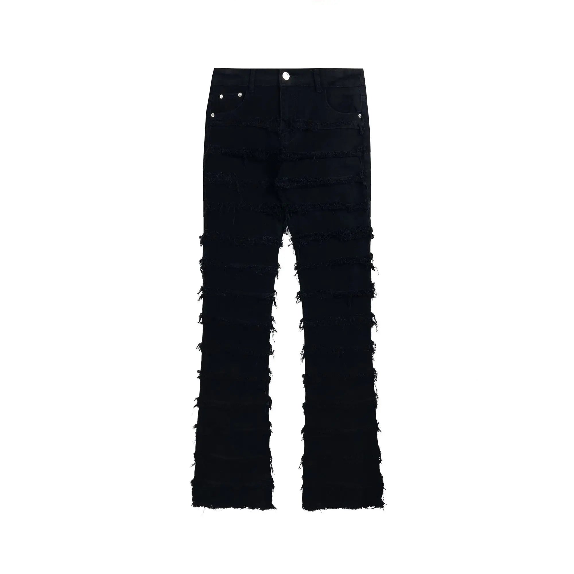 American Black Erosion Skinny Jeans Vintage Hip-Hop Streetwear