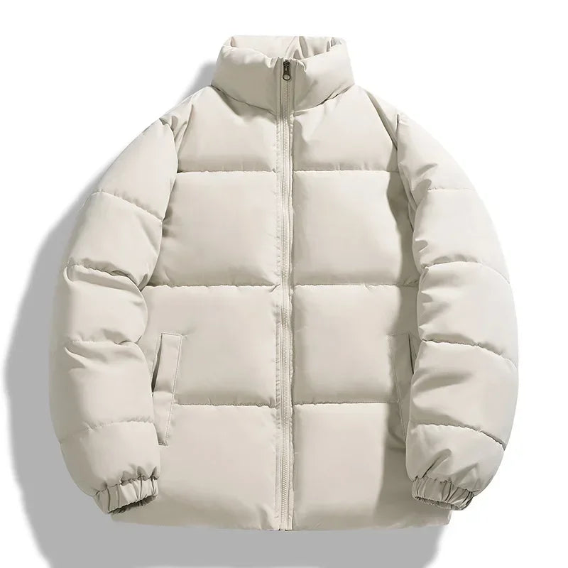 Winter Men's Jacket Casual Parka Thicken Warm Outerwear with Zipper