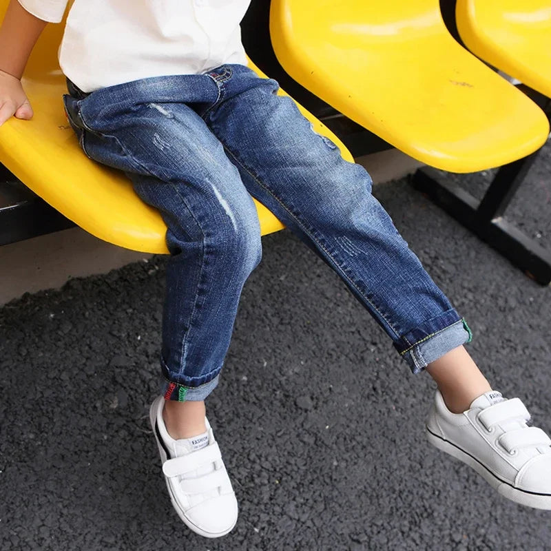 Kids Boys Denim Pants, Casual Jeans for Children (4-11Y)