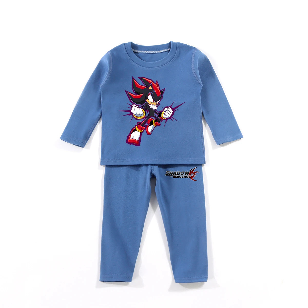 Kids Sonic Pajama Set, Shadow The Hedgehog Winter Sleepwear