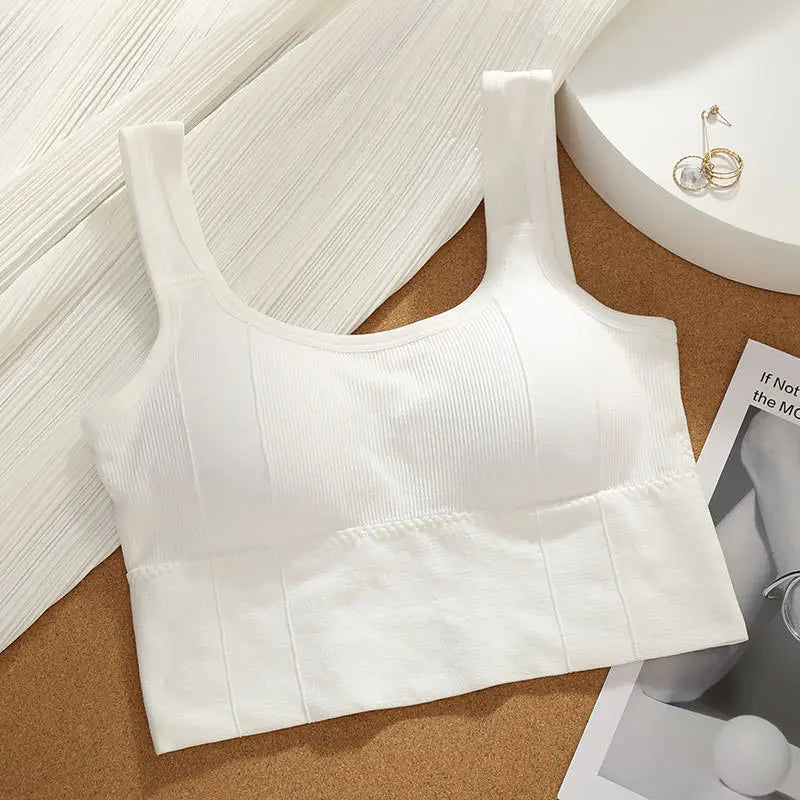 Breathable Anti-Sweat Sports Bra, Seamless Yoga Crop Top, Shockproof Push-Up Gym Workout Top