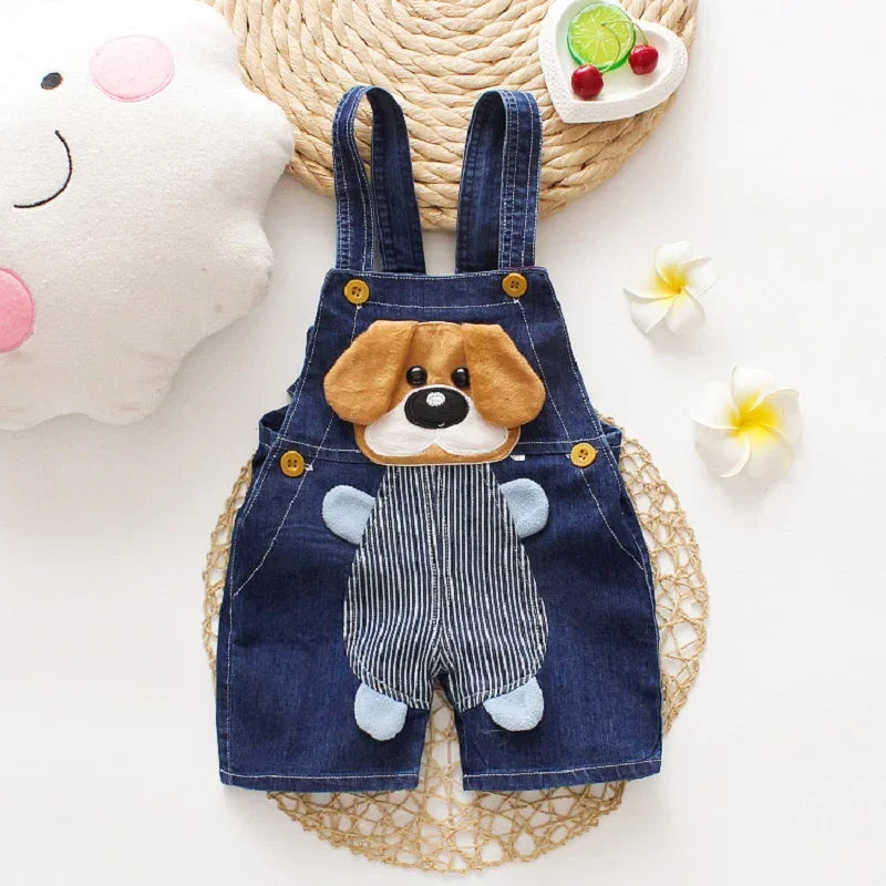 Summer Kids Denim Jumper Pants – Boys & Girls Overalls, Baby Playsuit