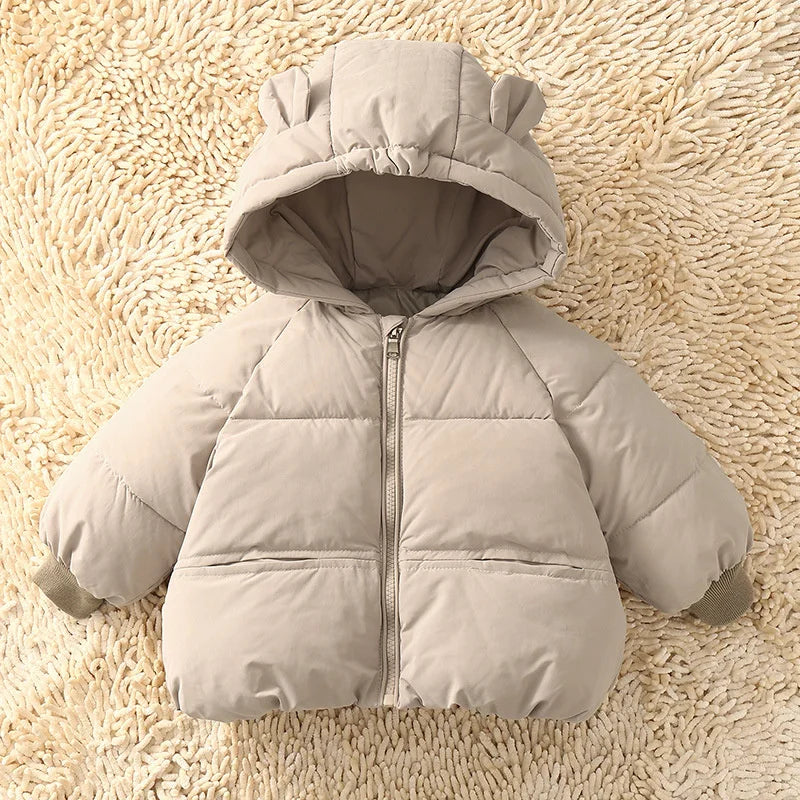 Baby Coat, Winter Down Jacket, Hooded Cotton Parkas for Kids