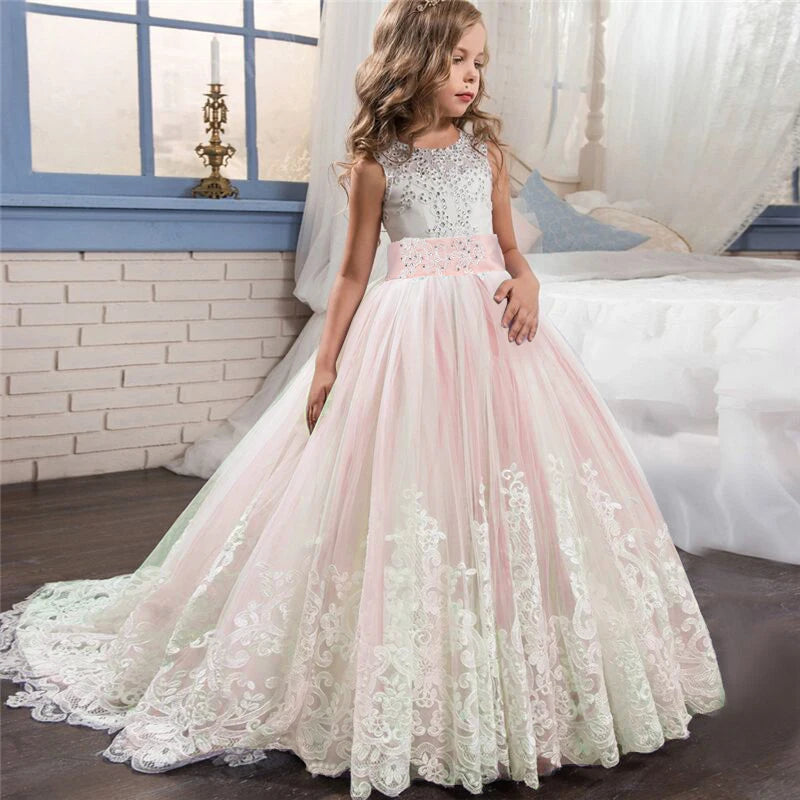 Red Christmas Dress for Girls, Formal Pageant Gown (Kids & Teens)